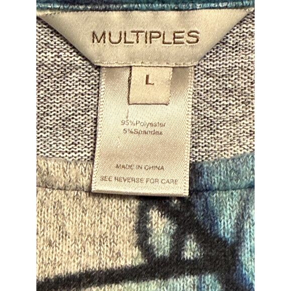 Multiples Abstract Print Soft Tunic, Size L - Picture 5 of 5